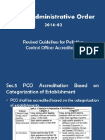 DENR Administrative Order 2014-02: Revised Guidelines For Pollution Control Officer Accreditation