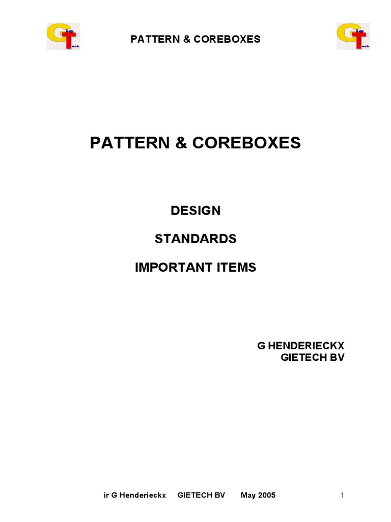 Pattern Design Standards | PDF | Home & Garden | Technology & Engineering