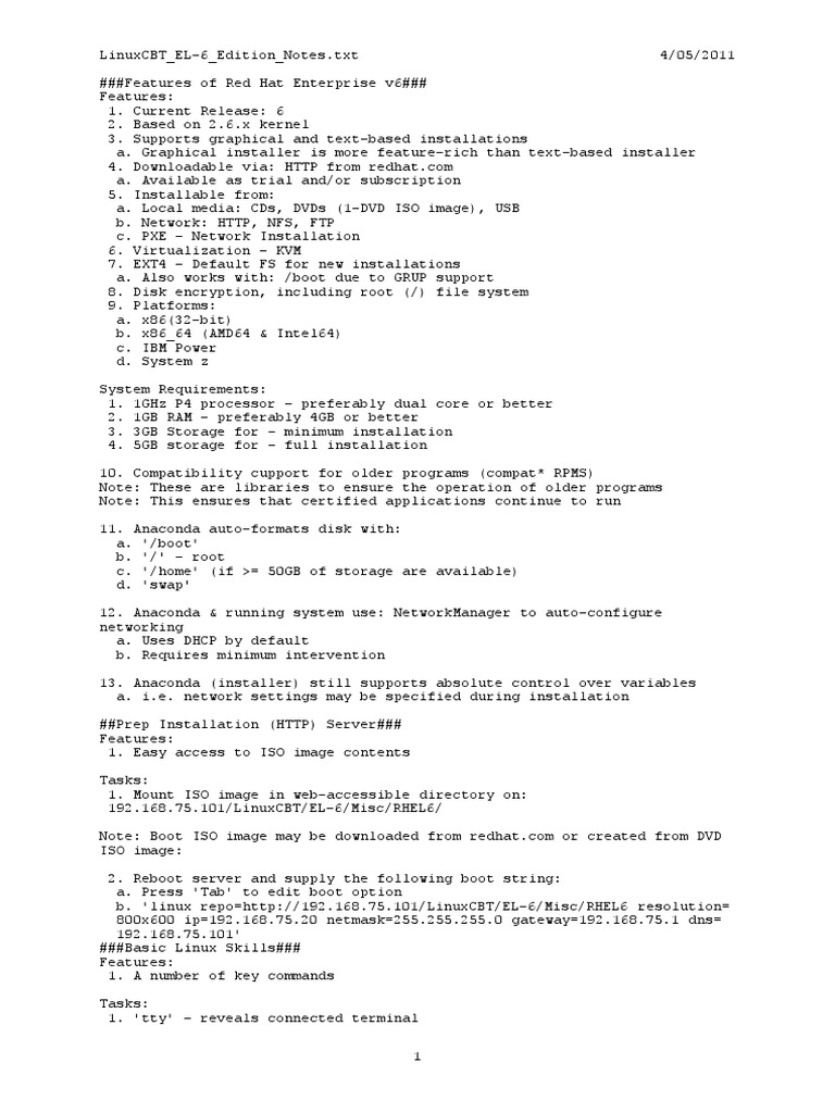 Red Hat Enterprise Linux 6 Overview | PDF | File Transfer Protocol | I Pv6