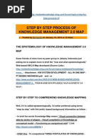 Explaining Step by Step The Process of Knowledge Management 2.0 Map