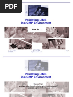 Validating Lims in A GMP Environment: Howto