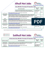 Solihull Hot Jobs: Shirley Work Club, B90 3GG. Thursday 18 December 2014