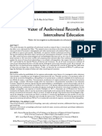 Value of Audiovisual record in Intercultural Education