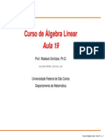 Algebra Linear - Aula19