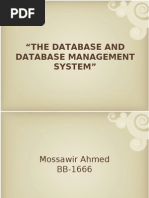 Download The Database and Database Management System by mossawir SN25037614 doc pdf