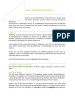 6.3 Defence Against Infectious Disease: Pathogens