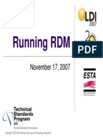 Running RDM LDI07 r2
