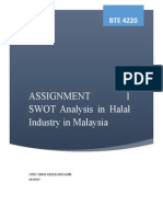 Assignment 1 - Swot Analysis in Halal Industry