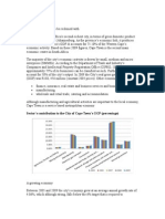 Sector's Contribution To The City of Cape Town's GGP (Percentage)