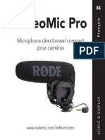 Videomicpro User Manual French Rode