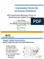 Angel Capital Association Jean Peters Accredited Investor Definition
