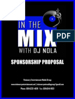 In The Mix With DJ NOLA Sponsorship Proposal