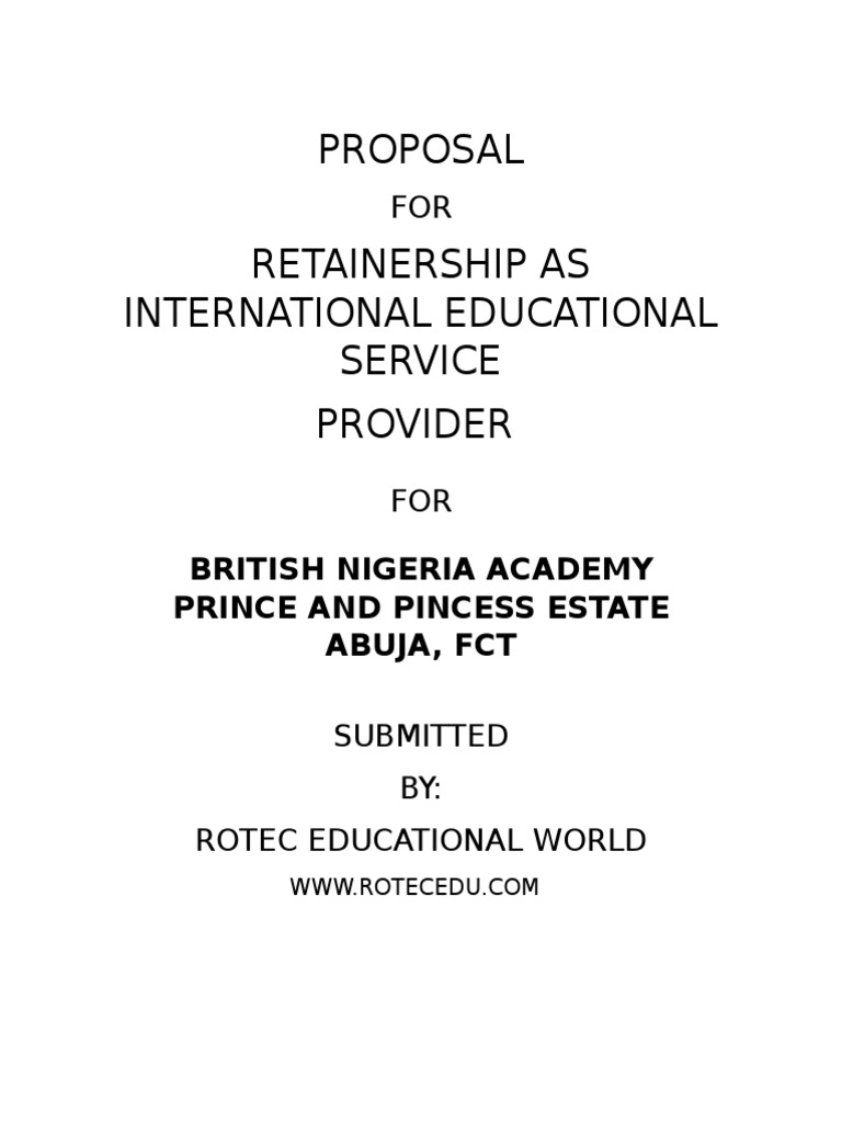International Education Services Proposal | PDF | University And ...