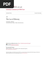 The Law of Alimony