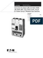 Instructions For Cutler-Hammer LDB, LD, HLD, HLDB, LDC, LW, HLW, LWC, CLD, CHLD, CLDC Circuit Breakers and L-Frame Series C Switches