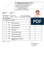 Madhav Institute of Technology & Science: Provisional Examination Admit Card Oct-Nov, 2014 Examination