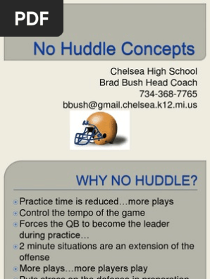 No Huddle Concepts