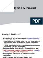 Activity of Product QS - Lean Manufacturing