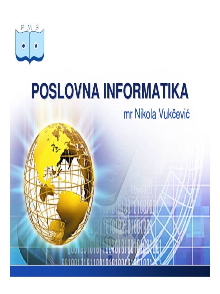Poslovna Informatika | PDF