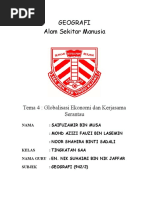 Koleksi Soalan Contoh Geografi STPM Tema 4 Globalisasi Ekonomi Dan Kerjasama Serantau