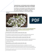 Beneficios Del Aceite Esencial de Ajo