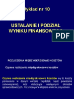 Temat 10 Ustalanie i Podział Wyniku Finansowego