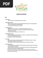 Golf Rules Quiz and Answers | PDF | Golf Course | Entertainment