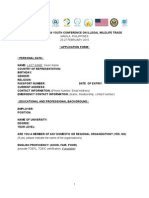 Desomber 2014SEAYCIWT Application Form