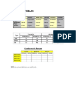 Practica de Tablas Word 2013