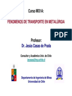 Fenomenos de Transporte en Metalurgia-Dr. Jesus Casas