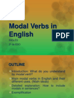 Modal Verbs in English: Inglés 2º de ESO