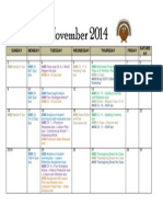 November Calendar