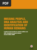 Download Missing people DNA analysis and identification of human remains a guide to best practice in armed conflicts and other situations of armed violence by International Committee of the Red Cross SN25043823 doc pdf