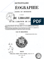 Dictionnaire de Geographie Ancienne Et Moderne(Noms)BNF