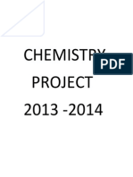 Chemistry Project 2013 - 2014