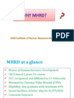 Why MHRD