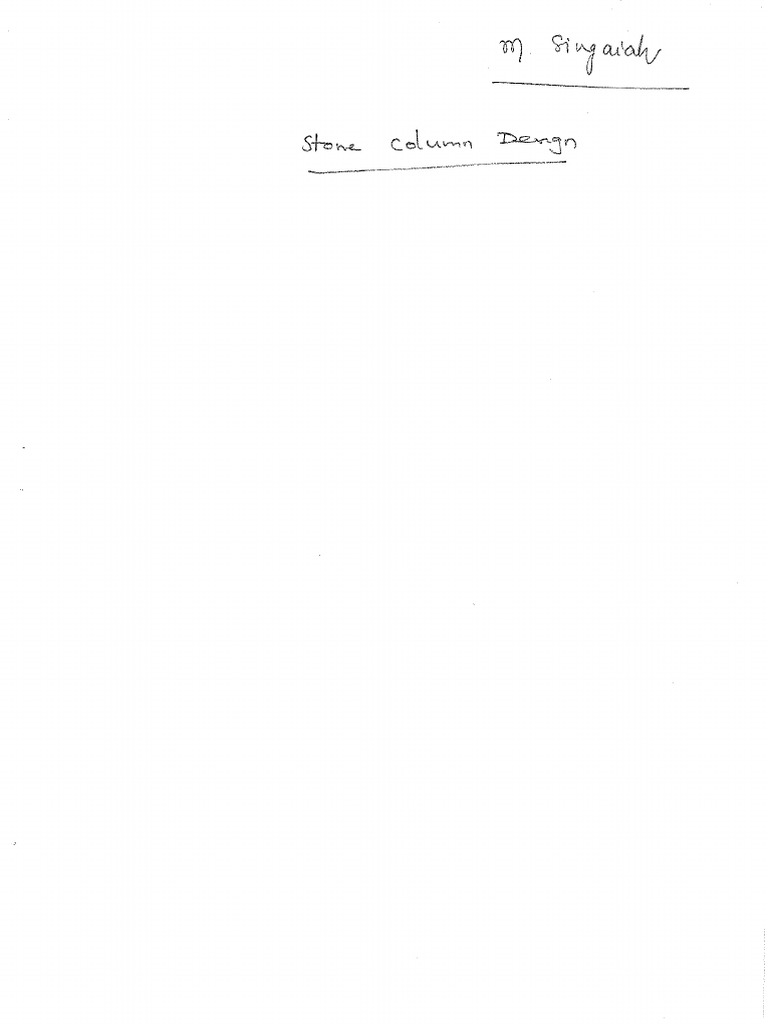 Stone Column Design PDF | PDF