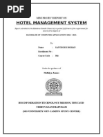 Report of Hotel Management System Santhosh Mohan