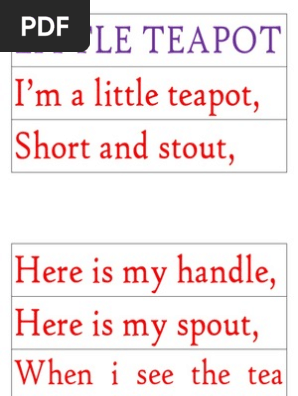 Im a Little Teapot