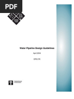 Water Pipeline Design Guidelines