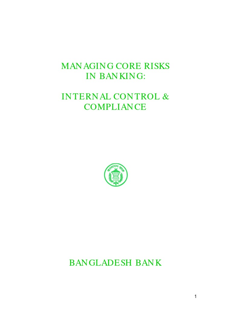 Banking Internal Control Guide | PDF | Internal Control | Regulatory ...