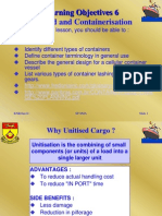 Learning Objectives 6 Unitised and Containerisation: GE PLANNING PDF