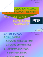 Rumus Kimia Tatanama Dan Pers Reaksi X SMT 1