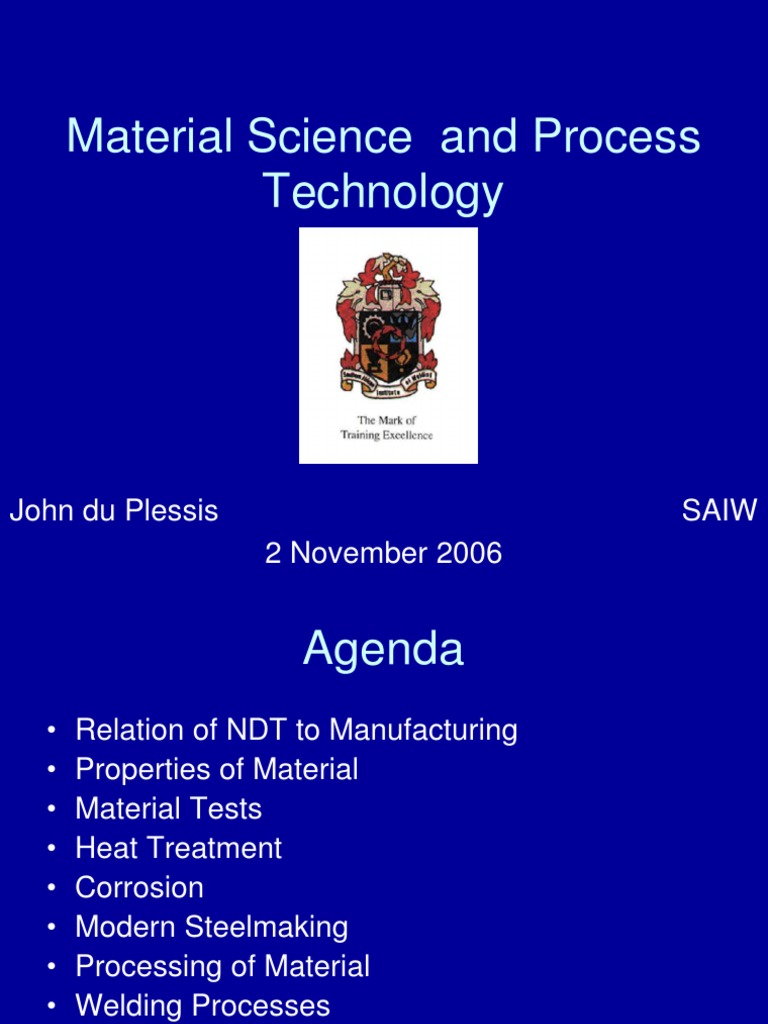 Materials and Processes | PDF