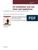 Safety in The Installation and Use of Gas Systems and Appliances