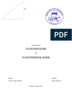 Nanosenzori I Nanotehnologije, Seminarski, Halilović