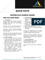 ADEADV1018 - Quick Facts & T&C - Motorcycle Licence