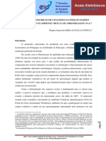 O Processo de Inscrição de Um Sujeito Na Posição Sujeito Aluno Da Ead em Um Ambiente Virtual de Aprendizagem