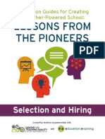 Selection and Hiring: Discussion Guides For Creating A Teacher-Powered School