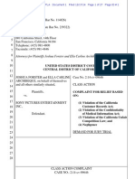 Joshua Forster Et Al vs Sony Pictures Cacdce-14-09646 0001.0